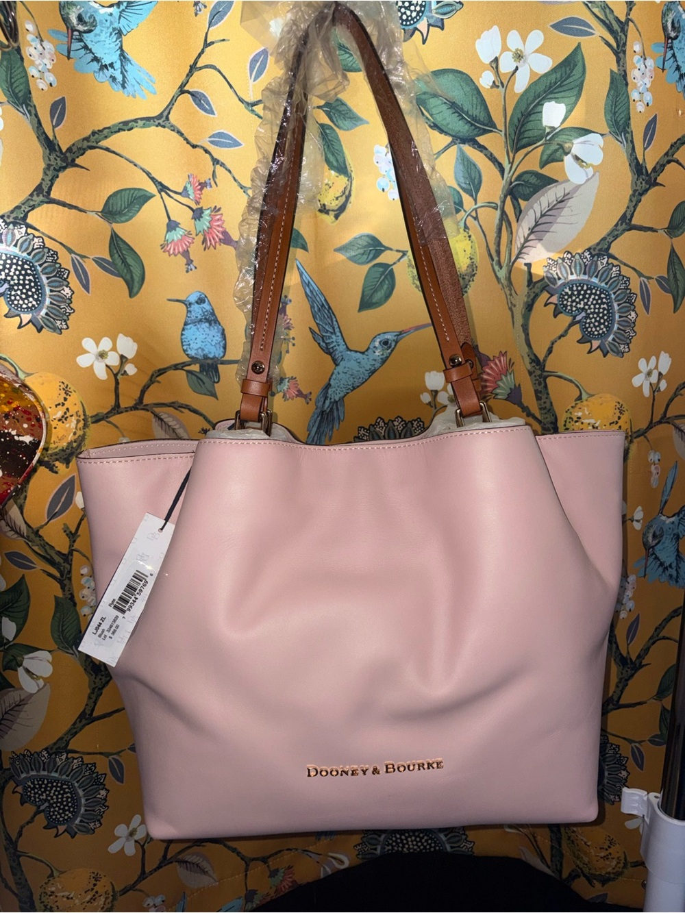 New Dooney And Bourke Smooth Leather Flynn Blush Pink